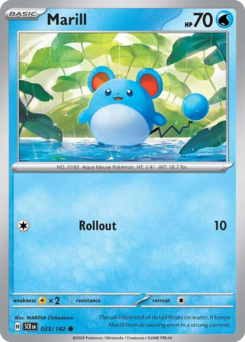 Pokemon Stellar Crown Marill - 33