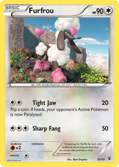 Pokemon Kalos Starter Set Furfrou - 33