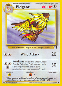 Pokemon Legendary Collection Pidgeot - 33