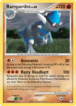 Pokemon Mysterious Treasures Rampardos - 33
