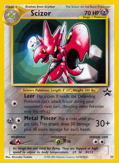 Pokemon Wizards Black Star Promos Scizor - 33