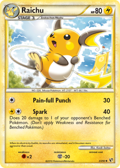 Pokemon HS—Undaunted Raichu - 33