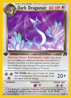 Pokemon Team Rocket Dark Dragonair - 33