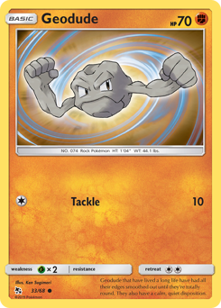 Pokemon Hidden Fates Geodude - 33