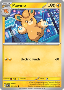 Pokemon Phantasmal Flames Pawmo - 33