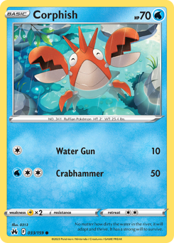Pokemon Crown Zenith Corphish - 33