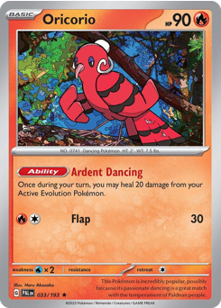 Pokemon Paldea Evolved Oricorio - 33