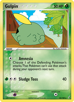 Pokemon Crystal Guardians Gulpin - 33