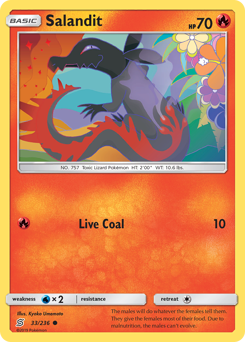 Pokemon Unified Minds Salandit - 33