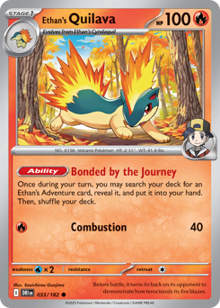 Pokemon Destined Rivals Ethan's Quilava - 33