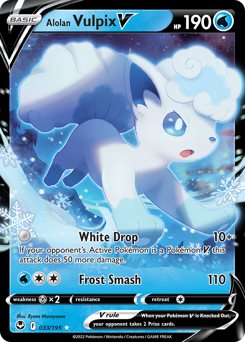 Pokemon Silver Tempest Alolan Vulpix V - 33