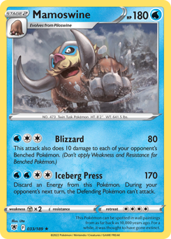 Pokemon Astral Radiance Mamoswine - 33