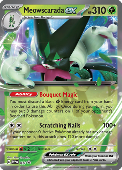 Pokemon Scarlet & Violet Black Star Promos Meowscarada ex - 33
