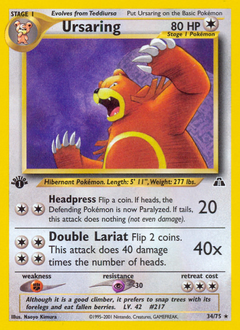 Pokemon Neo Discovery Ursaring - 34