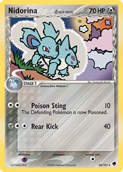 Pokemon Dragon Frontiers Nidorina δ - 34