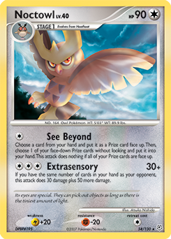 Pokemon Diamond & Pearl Noctowl - 34