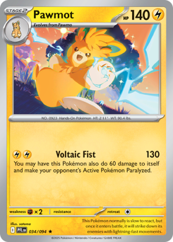 Pokemon Phantasmal Flames Pawmot - 34