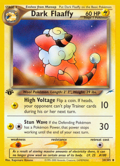 Pokemon Neo Destiny Dark Flaaffy - 34