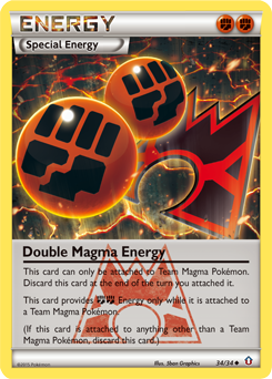 Pokemon Double Crisis Double Magma Energy - 34