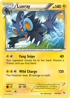 Pokemon Flashfire Luxray - 34