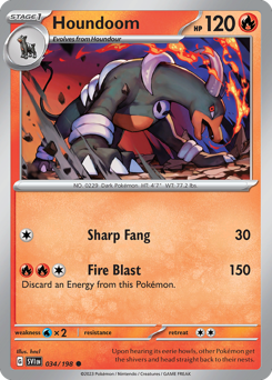 Pokemon Scarlet & Violet Houndoom - 34