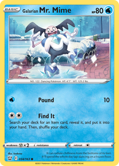 Pokemon Battle Styles Galarian Mr. Mime - 34