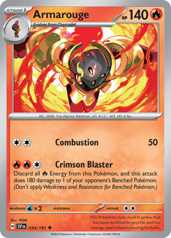 Pokemon Surging Sparks Armarouge - 34