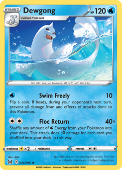 Pokemon Lost Origin Dewgong - 34