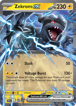 Pokemon Black Bolt Zekrom ex - 34