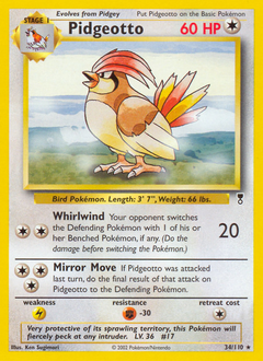 Pokemon Legendary Collection Pidgeotto - 34