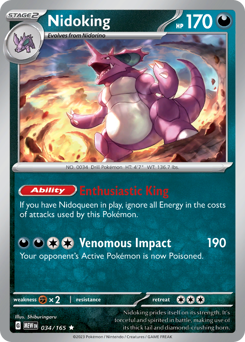 Pokemon 151 Nidoking - 34