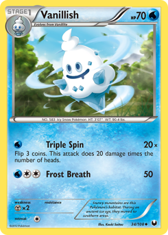 Pokemon Dark Explorers Vanillish - 34
