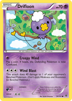 Pokemon Plasma Blast Drifloon - 34