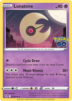 Pokemon Pokémon GO Lunatone - 34