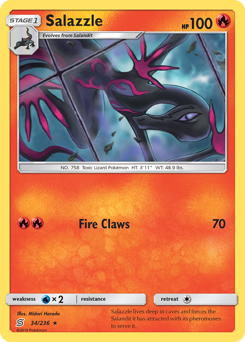 Pokemon Unified Minds Salazzle - 34