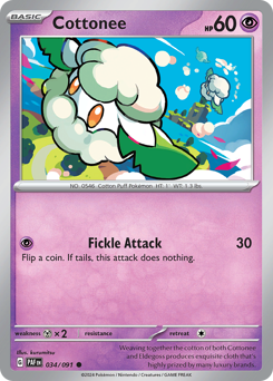 Pokemon Paldean Fates Cottonee - 34
