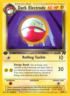 Pokemon Team Rocket Dark Electrode - 34