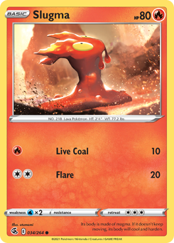 Pokemon Fusion Strike Slugma - 34