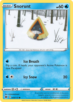 Pokemon Brilliant Stars Snorunt - 34