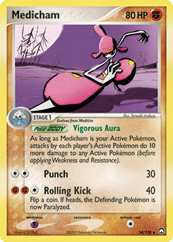 Pokemon Power Keepers Medicham - 34