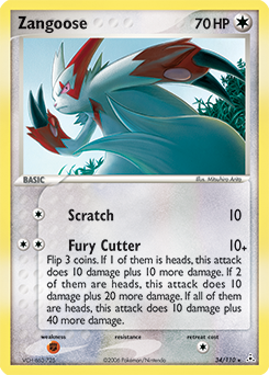 Pokemon Holon Phantoms Zangoose - 34