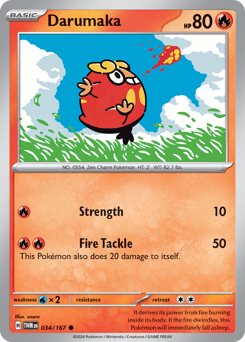 Pokemon Twilight Masquerade Darumaka - 34