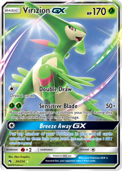 Pokemon Lost Thunder Virizion-GX - 34