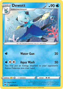 Pokemon Vivid Voltage Dewott - 34