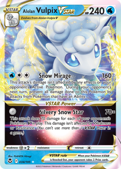 Pokemon Silver Tempest Alolan Vulpix VSTAR - 34