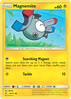 Pokemon Forbidden Light Magnemite - 34