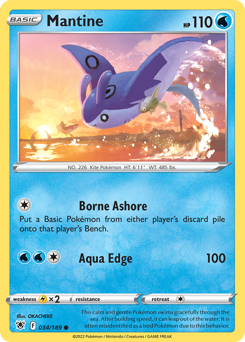 Pokemon Astral Radiance Mantine - 34