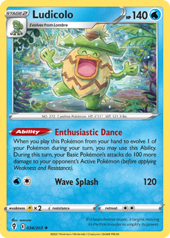 Pokemon Evolving Skies Ludicolo - 34