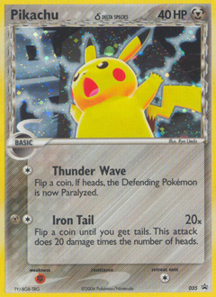 Pokemon Nintendo Black Star Promos Pikachu δ - 35