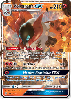 Pokemon Cosmic Eclipse Volcarona-GX - 35